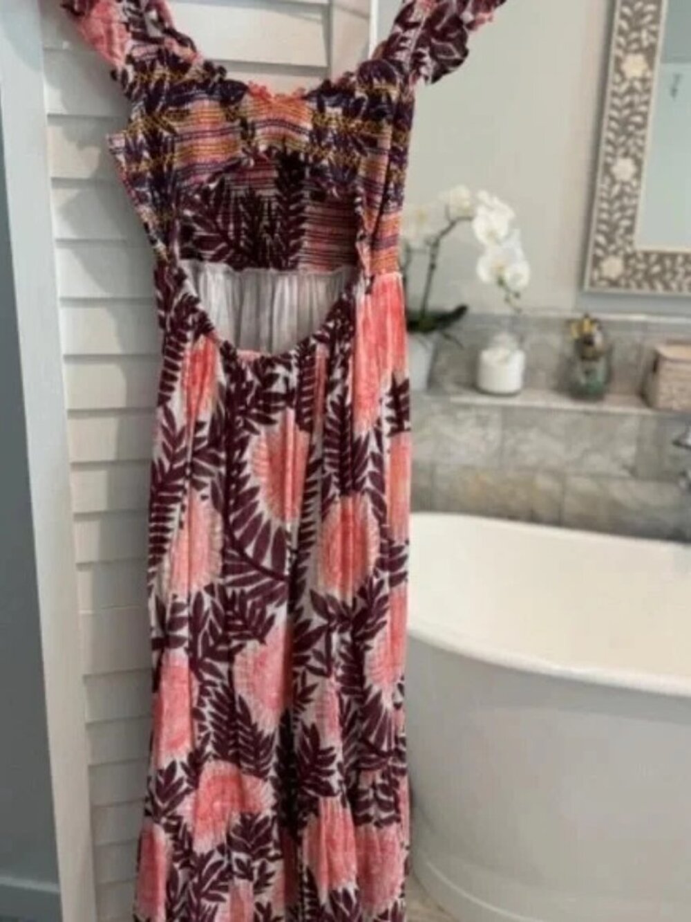Anthropologie Cecilia Pettersson Smocked Dress XS - Picture 5 of 7